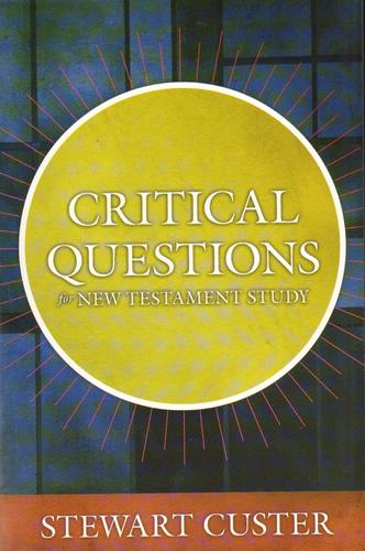 Cover for Critical questions for New Testament study
