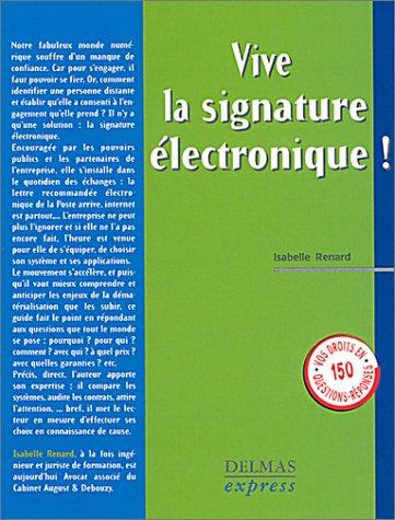 Cover for Vive la signature électronique