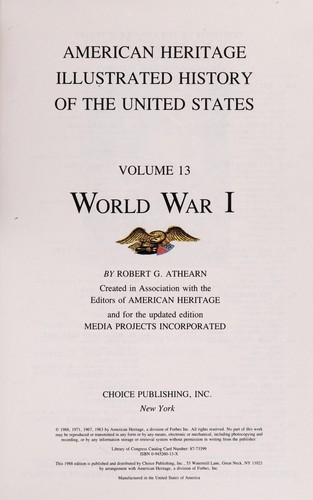 Cover for World War I