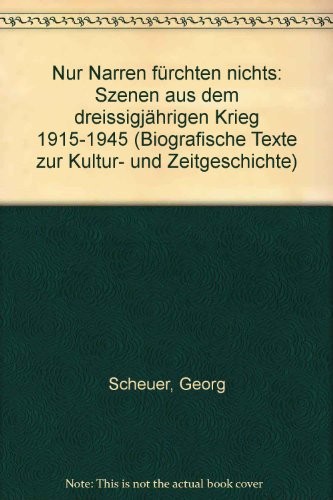 Cover for Nur Narren fürchten nichts
