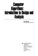 Cover for Computer algorithms