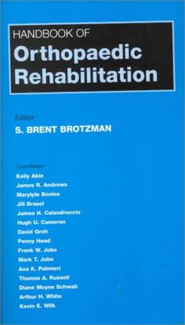 Cover for Handbook of orthopaedic rehabilitation