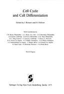 Cover for Cell cycle and cell differentiation