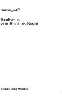 Cover for Realismus von Brant bis Brecht
