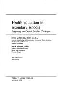 Cover for Health education in secondary schools
