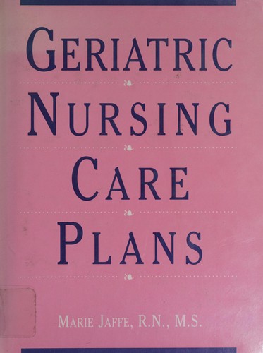 Cover for Geriatric nursing care plans