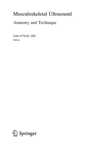 Cover for Musculoskeletal ultrasound