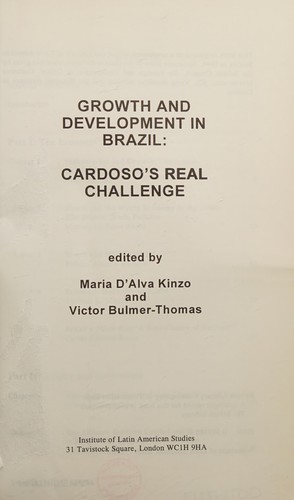 Cover for Growth and Development in Brazil