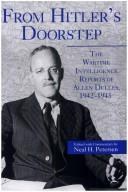 Cover for From Hitler's doorstep