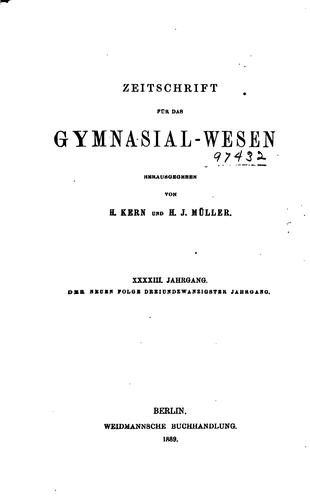 Cover for Sokrates: Zeitschrift für das Gymnasialwesen