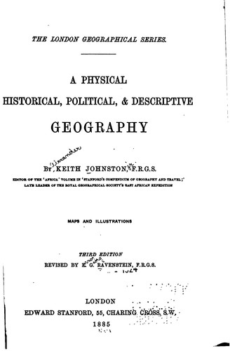 Cover for A Physical, Historical, Political, & Descriptive Geography