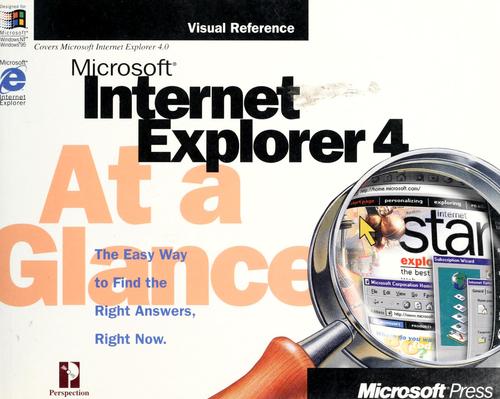Cover for Microsoft Internet Explorer 4 at a glance