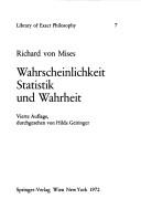 Cover for Wahrscheinlichkeit, Statistik und Wahrheit.