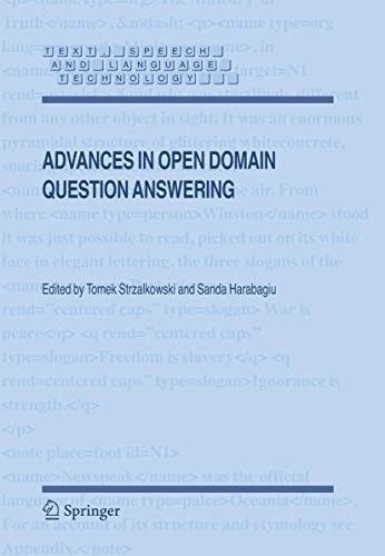 Cover for Advances in Open Domain Question Answering
