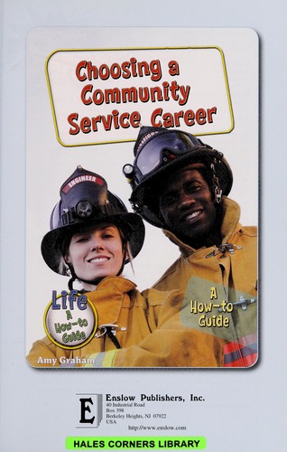 Cover for Choosing a community service career
