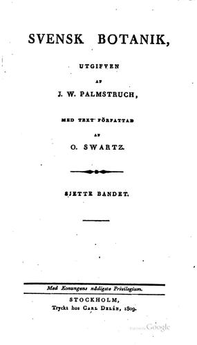 Cover for Svensk botanik