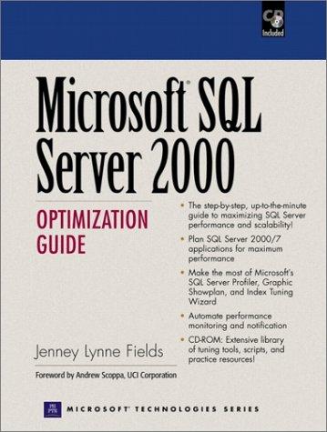 Cover for Microsoft SQL Server 2000 optimization guide