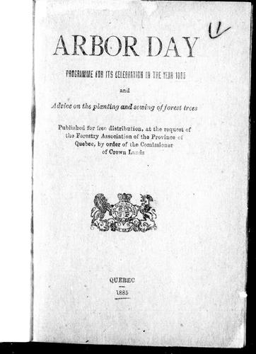 Cover for Arbor day