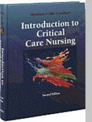 Cover for Introduction to critical care nursing
