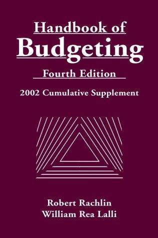 Cover for Handbook of Budgeting, 2002 Cumulative Supplement, 4th Edition