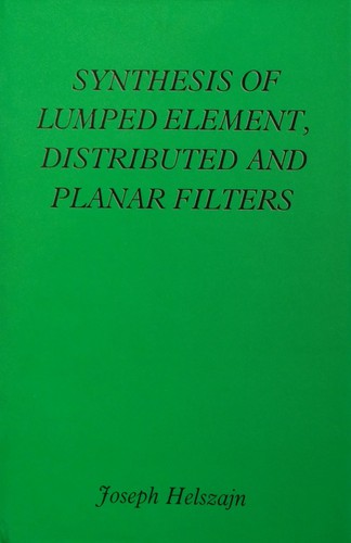 Cover for Synthesis of lumped element, distributed and planar filters