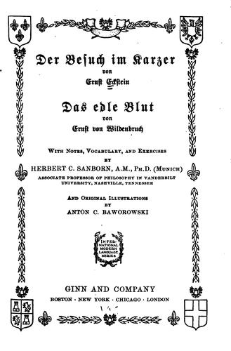 Cover for Der Besuch im Karzer