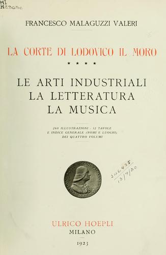 Cover for La corte di Lodovico il Moro
