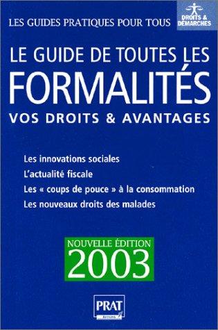 Cover for Le guide de toutes les formalités 