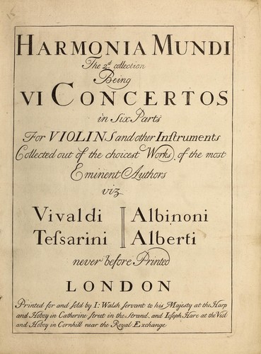 Cover for Harmonia mundi