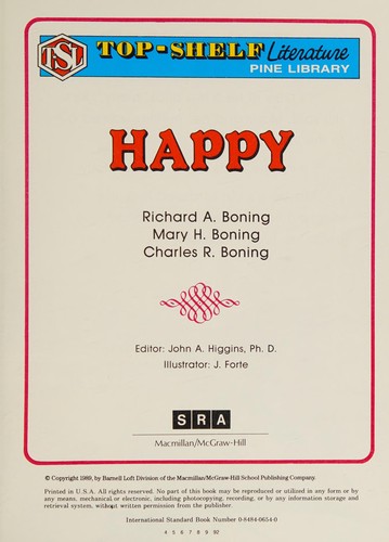 Cover for Happy (Top-Shelf Literature Pine Library)
