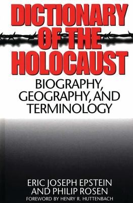 Cover for Dictionary of the Holocaust