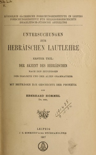 Cover for Beiträge zur Wissenschaft vom Alten Testament