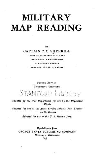Cover for Military map reading