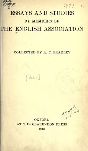 Cover for Essays and studies.