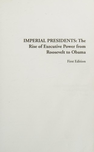 Cover for Imperial presidents