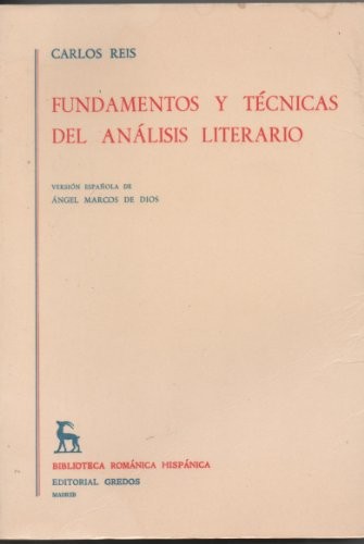 Cover for Fundamentos y Tecnicas del Analisis Literario