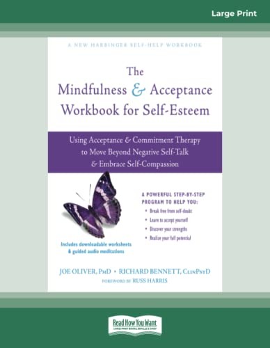 Cover for Mindfulness and Acceptance Workbook for Self-Esteem