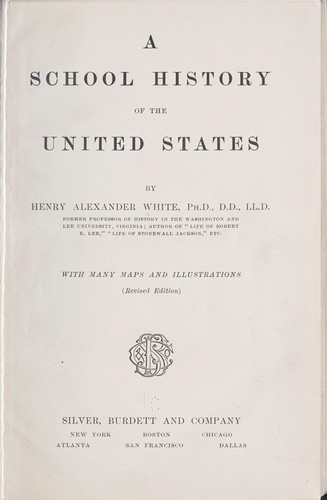 Cover for A school history of the United States