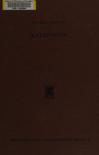 Cover for Katapausis.