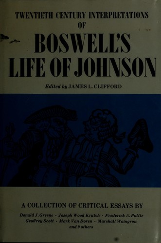 Cover for Boswell's "Life of Johnson" (20th Century Interpretations)