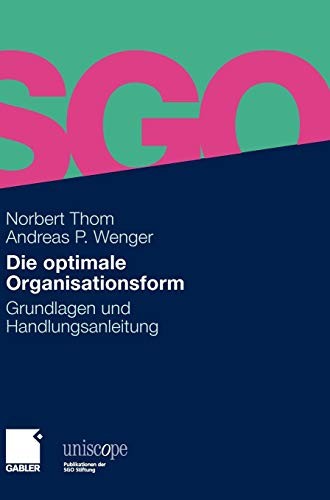 Cover for Die optimale Organisationsform