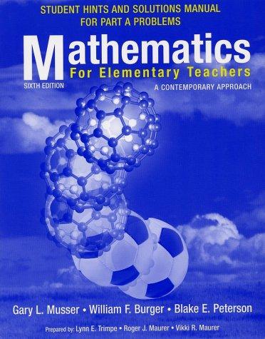 Cover for Mathemetics for Elementary Teachers