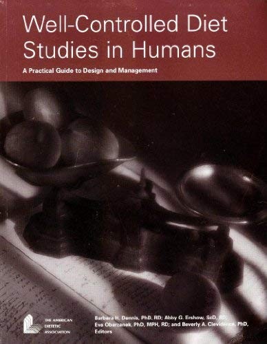 Cover for Well-controlled diet studies in humans