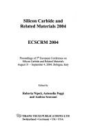Cover for Silicon Carbide And Related Materials (Materials Science Forum)