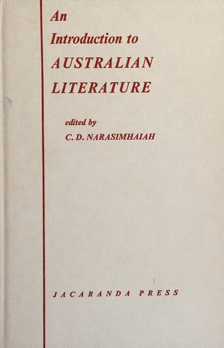 Cover for An introduction to Australian literature
