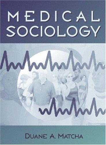 Cover for Medical Sociology