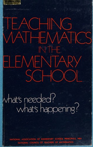 Cover for teaching mathematics in the elementary school