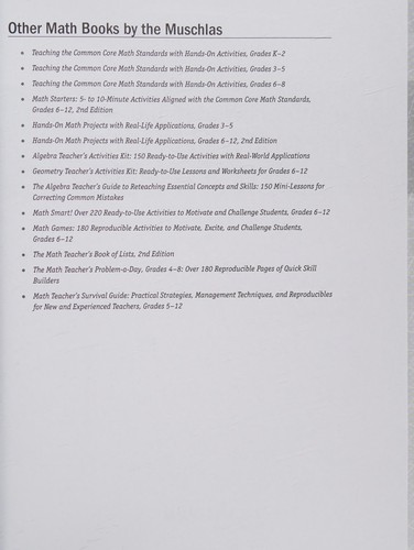 Cover for Teaching the Common Core Math Standards with Hands-On Activities, Grades 9-12