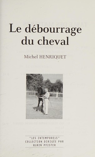 Cover for Le débourrage du cheval (French Edition)