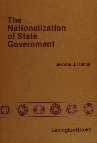 Cover for The Nationalization of state government